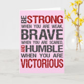 Seien Sie starker Karte (Gelbe Blume)