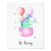 Seien Sie Starker Kinderzimmer Wall Art Fotodruck (Vorne)