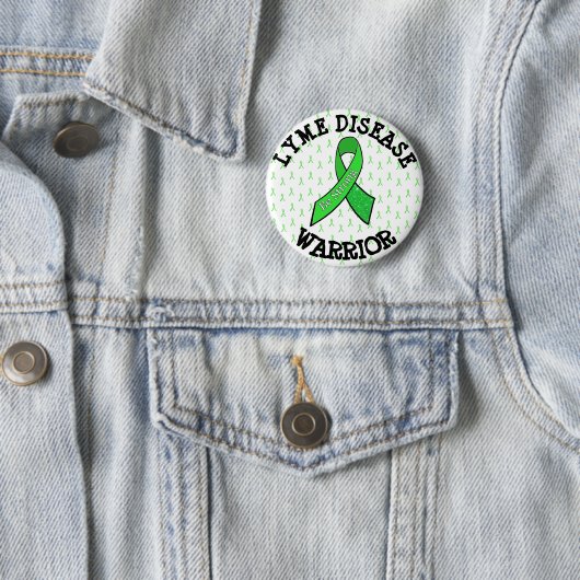 SEIEN SIE STARKER LYME-BORRELIOSE-KRIEGERS-KNOPF BUTTON (Beispiel)