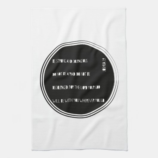 "Seien Sie starker und mutiger" Bibel-Vers von Handtuch (Vertikal)