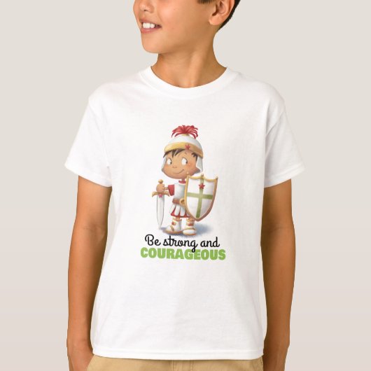 Seien Sie starker und mutiger Bibelvers T - Shirt (Vorderseite)