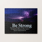 Seien Sie starkes lila Sturm-Wolken-motivierend Puzzle (Horizontal)