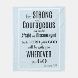 Seien Sie starkes u. mutiges (Joshua) Fleecedecke