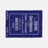 Seien Sie starkes u. mutiges (Joshua) Fleecedecke (Vorderseite (Horizontal))