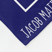 Seien Sie starkes u. mutiges (Joshua) Fleecedecke (Ecke)