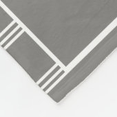 Seien Sie starkes u. mutiges (Joshua) Grau/-WEISS Fleecedecke (Ecke)