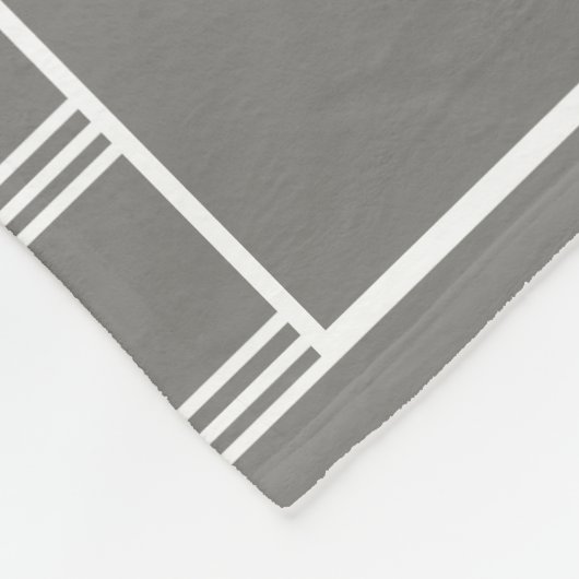 Seien Sie starkes u. mutiges (Joshua) Grau/-WEISS Fleecedecke (Ecke)