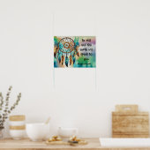Seien Sie still, und die Erde wird mit Ihnen sprec Poster (Küche)