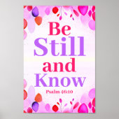 Seien Sie still und kennen Boho Christlich Teen Gi Poster (Vorne)