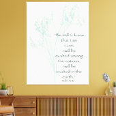 Seien Sie still und kennen Sie das Bibelverse des  Leinwanddruck (Insitu (Wohnzimmer))