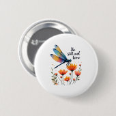 Seien Sie still und kennen Sie den Christlichen So Button (Vorne & Hinten)