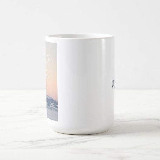 Seien Sie still und kennen Sie die Bibelschrift Pe Kaffeetasse (Mittel)