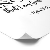 Seien Sie still und kennen Sie die Christliche Bib Poster (Ecke)