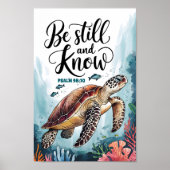 Seien Sie still und kennen Sie die Christliche Kun Poster (Vorne)