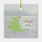 Seien Sie still und kennen Sie Gott Personalisiert Keramikornament (Rückseite)