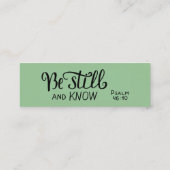 Seien Sie still und kennen Sie Mini-Scripting-Aufr Mini Visitenkarte (Rückseite)
