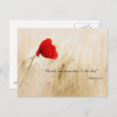 Seien Sie still und wissen, dass ich Gott bin Post Postkarte (Vorne/Hinten)