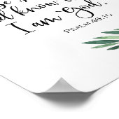 Seien Sie still und wissen, dass ich Gott bin - Ps Poster (Ecke)