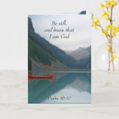 Seien Sie still und wissen, dass ich Gott Psalm 46 Karte (Gelbe Blume)