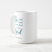 Seien Sie still und wissen | Geschenk für personal Kaffeetasse (Vorderseite Links)