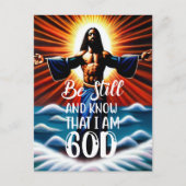 Seien Sie still und wissen, ich bin Gott Postcard Postkarte (Vorderseite)
