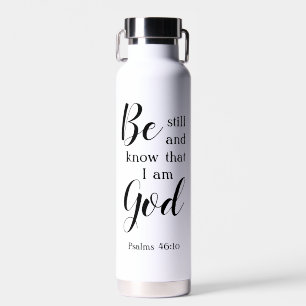 Seien Sie still und wissen   Personalisiert Name F Trinkflasche