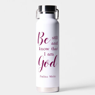 Seien Sie still und wissen Personalisiert Name F Trinkflasche