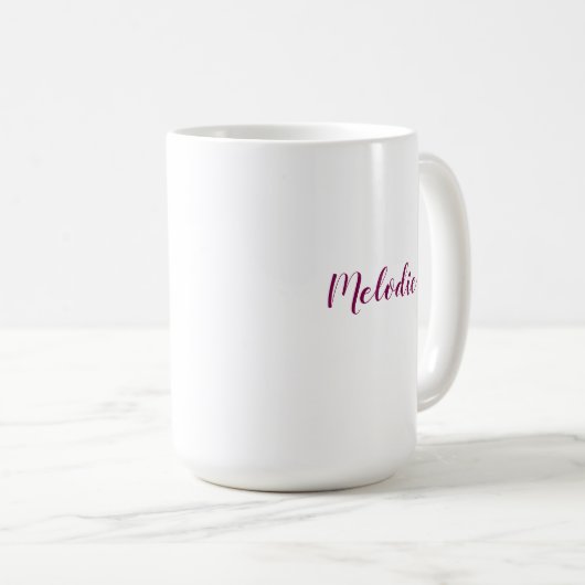 Seien Sie still und wissen | Personalisiertes Chri Kaffeetasse (VorderseiteRechts)