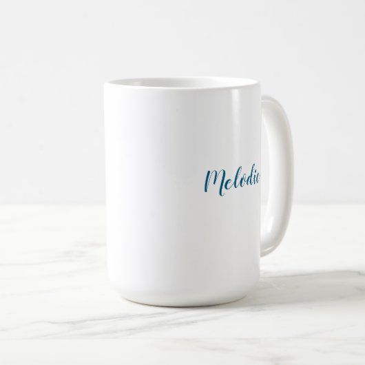 Seien Sie still und wissen | Personalisiertes Chri Kaffeetasse (VorderseiteRechts)