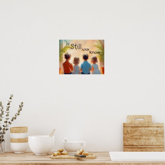 Seien Sie still und wissen Poster (Küche)