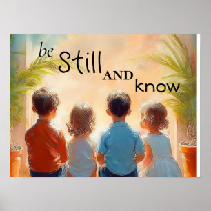 Seien Sie still und wissen Poster