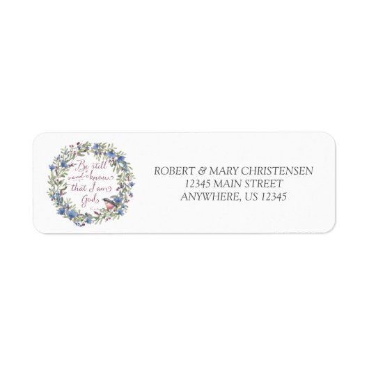 Seien Sie still und wissen - Psalm 46:10 (Vorne)