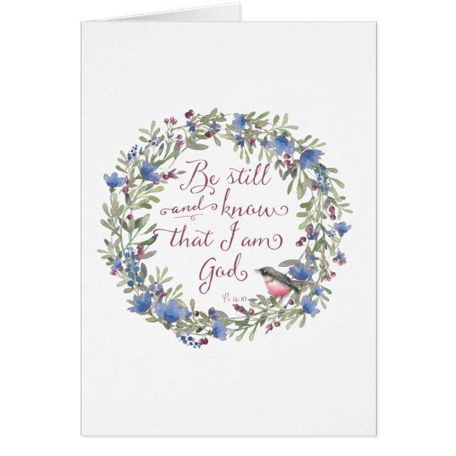 Seien Sie still und wissen - Psalm 46:10 (Vorne)