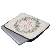 Seien Sie still und wissen - Psalm 46:10 Laptopschutzhülle (Vorne Knopf)