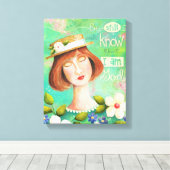 Seien Sie still und wissen Sie Bibel Verse 11x14 C Leinwanddruck (Insitu (Holzboden))