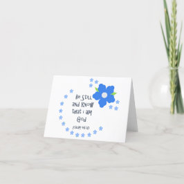 Seien Sie still und wissen Sie biblisch Feiertagskarte