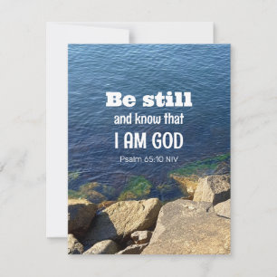 Seien Sie still und wissen Sie, dass ich das ruhig Feiertagskarte