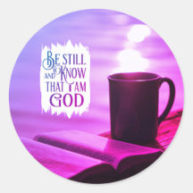 Seien Sie still und wissen Sie, dass ich die Bibel