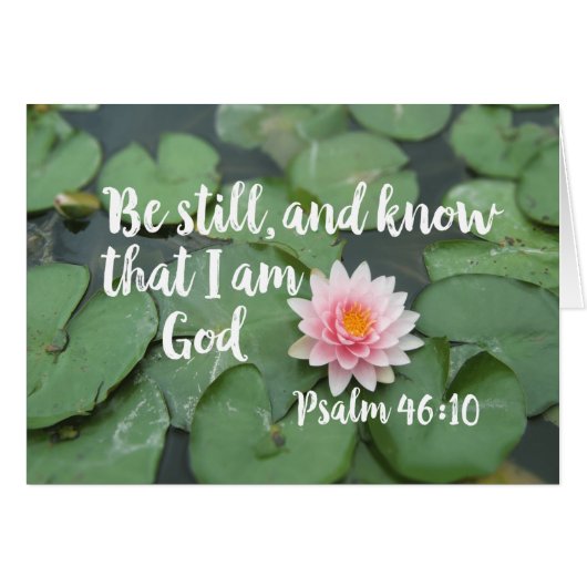 Seien Sie still und wissen Sie, dass ich die Chris (Vorderseite (Horizontal))