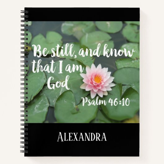 Seien Sie still und wissen Sie, dass ich die Chris Notizblock (Vorderseite)