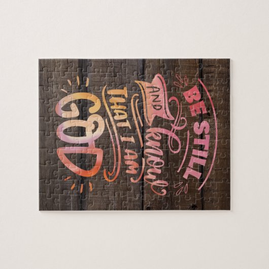 Seien Sie still und wissen Sie, dass ich die Chris Puzzle (Horizontal)