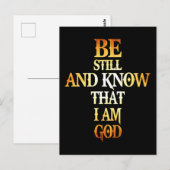 Seien Sie still und wissen Sie, dass ich ein Gesch Postkarte (Vorne/Hinten)