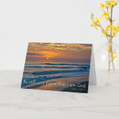 Seien Sie still und wissen Sie, dass ich eine Gott Karte (Gelbe Blume)