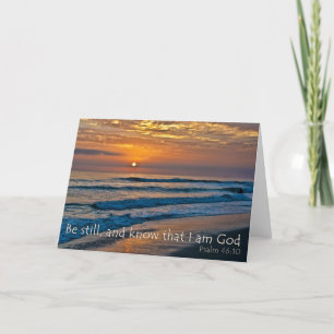 Seien Sie still und wissen Sie, dass ich eine Gott Karte