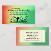 Seien Sie still und wissen Sie, dass ich GOD Churc Visitenkarte (Vorne/Hinten)