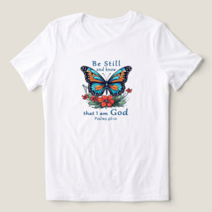 Seien Sie still und wissen Sie, dass ich Gott Bibl Tri-Blend Shirt