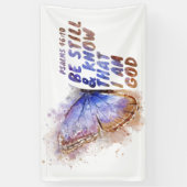 Seien Sie still und wissen Sie, dass ich Gott bin: Banner (Vertikal)