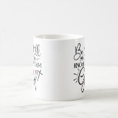 Seien Sie still und wissen Sie, dass ich Gott bin Kaffeetasse (Mittel)