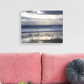 Seien Sie still und wissen Sie, dass ich Gott bin Leinwanddruck (Insitu (Wohnzimmer))