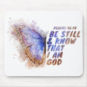 Seien Sie still und wissen Sie, dass ich Gott bin: Mousepad (Vorne)